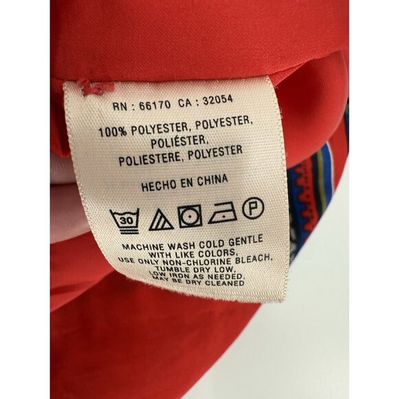 Anthropologie Vanessa Virginia Women's Boho Dress SMALL Red Floral Easy Wear - Picture 11 of 12